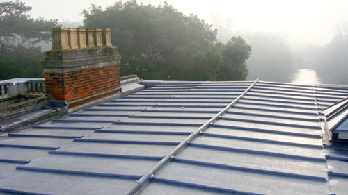 Dressed lead roof example